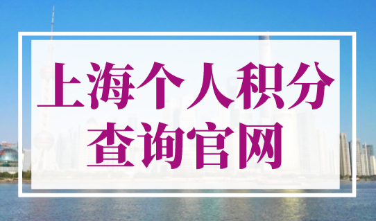 上海个人积分查询官网