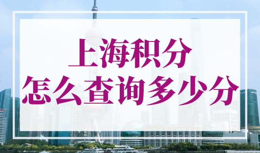上海积分怎么查询多少分？上海居住证积分查询系统（官方入口）