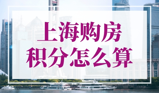 上海购房积分怎么算？上海买房积分计算器最新版