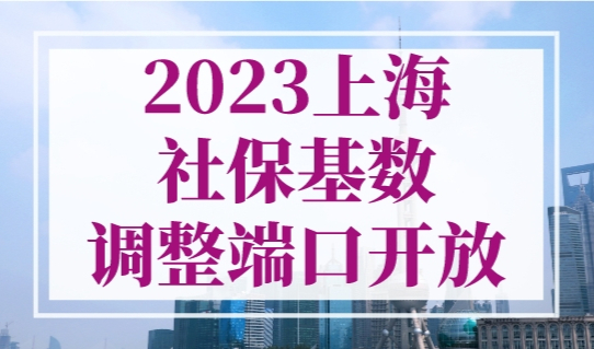 2023上海社保基数调整端口开放，社保调整基数怎么操作？