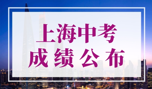 上海中考成绩公布，上海中考名额分配录取查询！