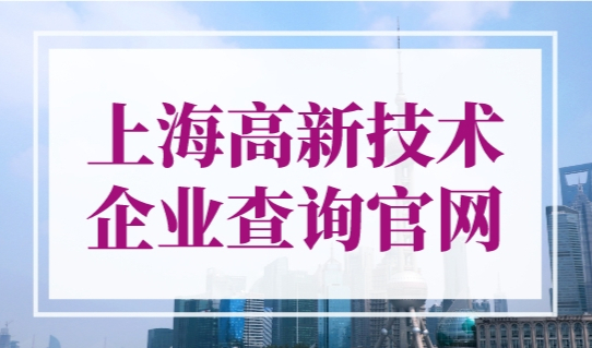 上海高新技术企业查询官网，一键查询直接落户资格