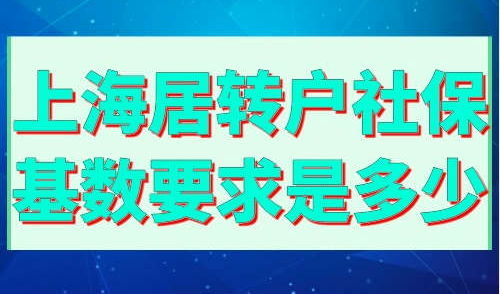 上海居转户社保基数要求是多少