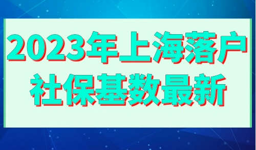 2023年上海落户社保基数最新