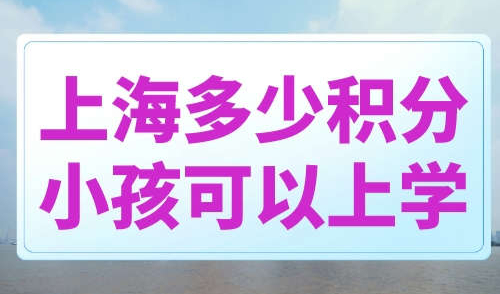 上海多少积分小孩可以上学