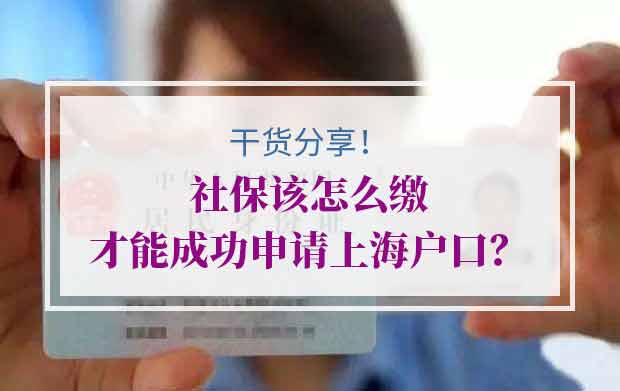 社保该怎么缴才能成功申请上海户口？看过就成功！