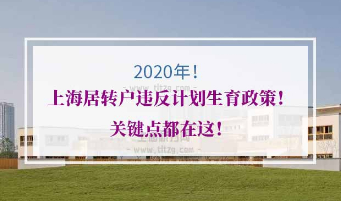 上海居转户违反计划生育政策