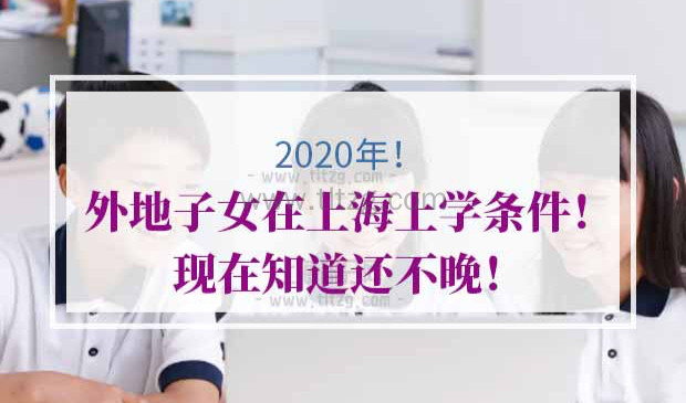 2020年外地子女在上海上学条件
