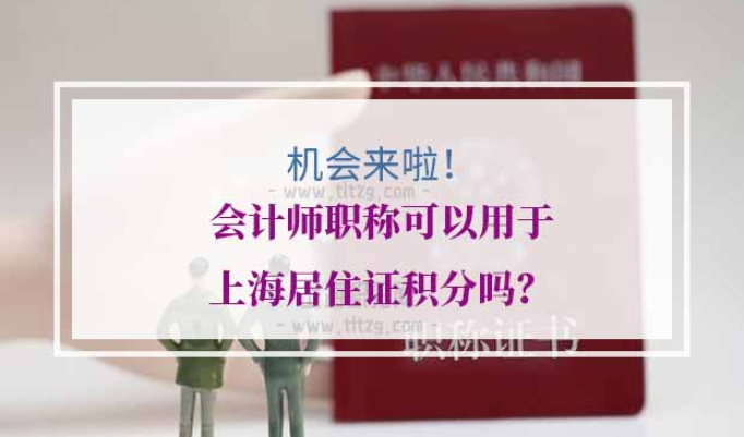 会计师职称上海居住证积分