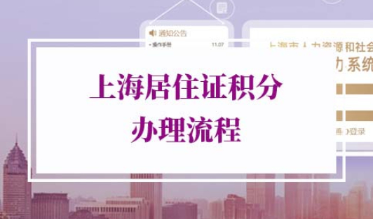 2022年上海居住证积分办理流程