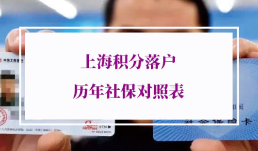 历年上海积分落户社保基数
