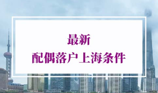 配偶落户上海条件