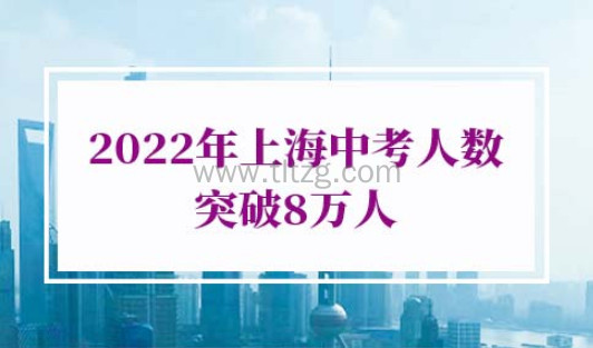 2022年上海中考人数