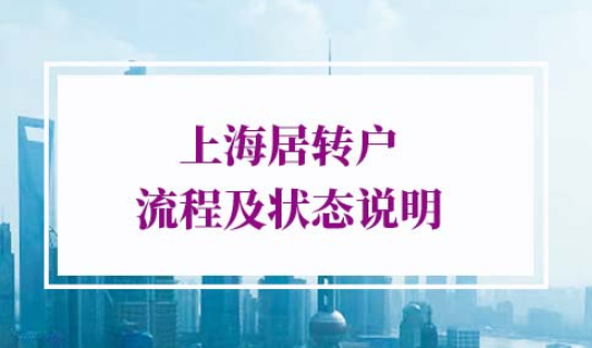 上海居转户流程及状态说明