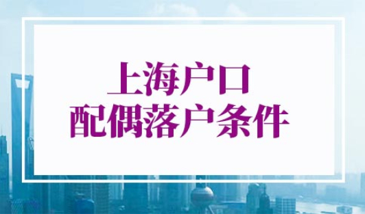 上海户口配偶落户条件