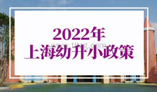 2022年上海幼升小政策