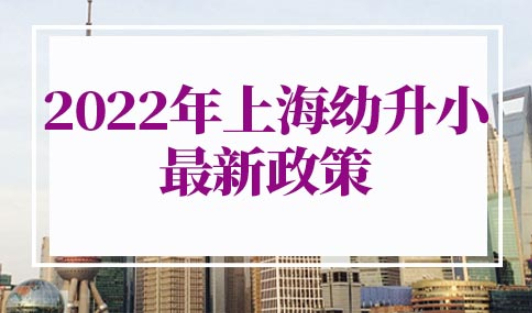2022年上海幼升小最新政策