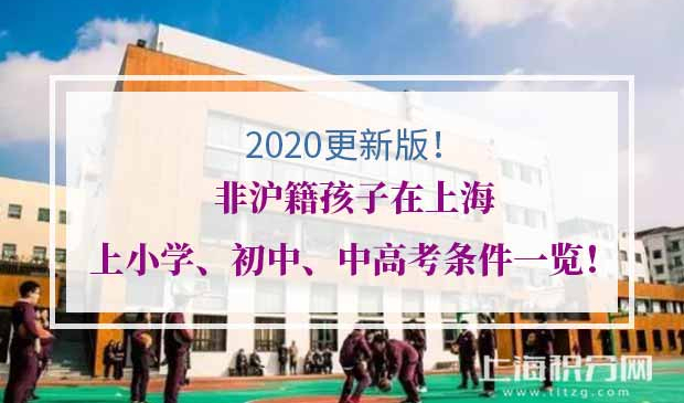 2020年非沪籍子女入学条件